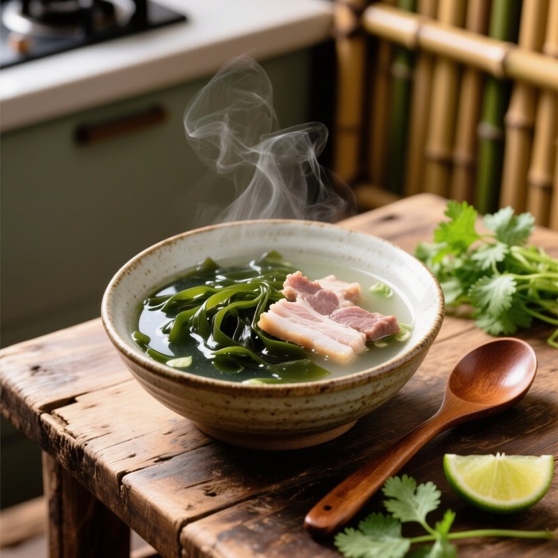 Canh Rong Bien Seaweed Soup With Pork