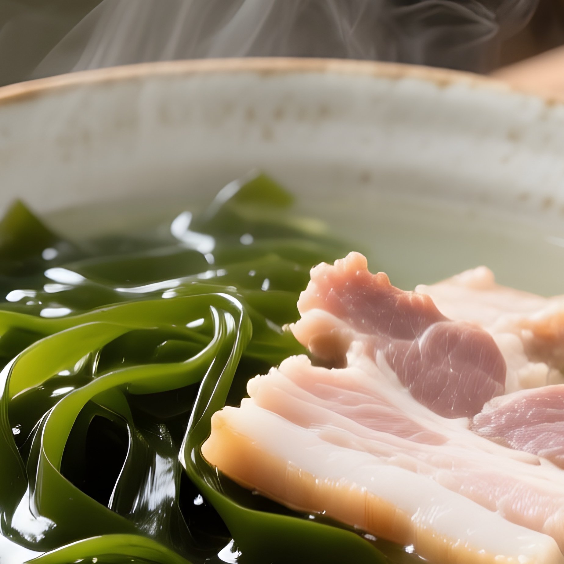 Canh Rong Bien Seaweed Soup With Pork - Full Resolution Quality Preview