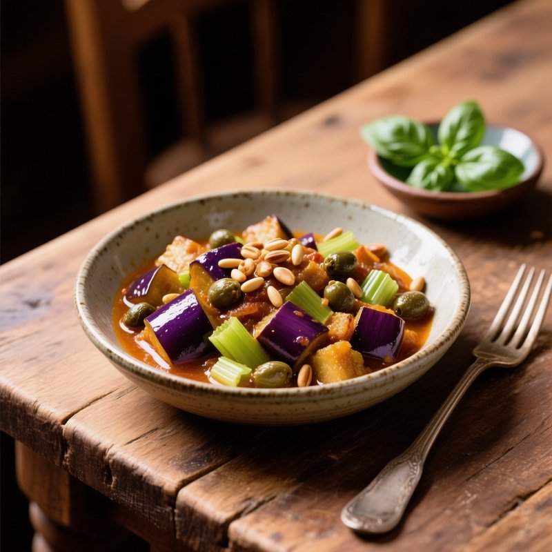 Caponata Sicilian Eggplant Stew