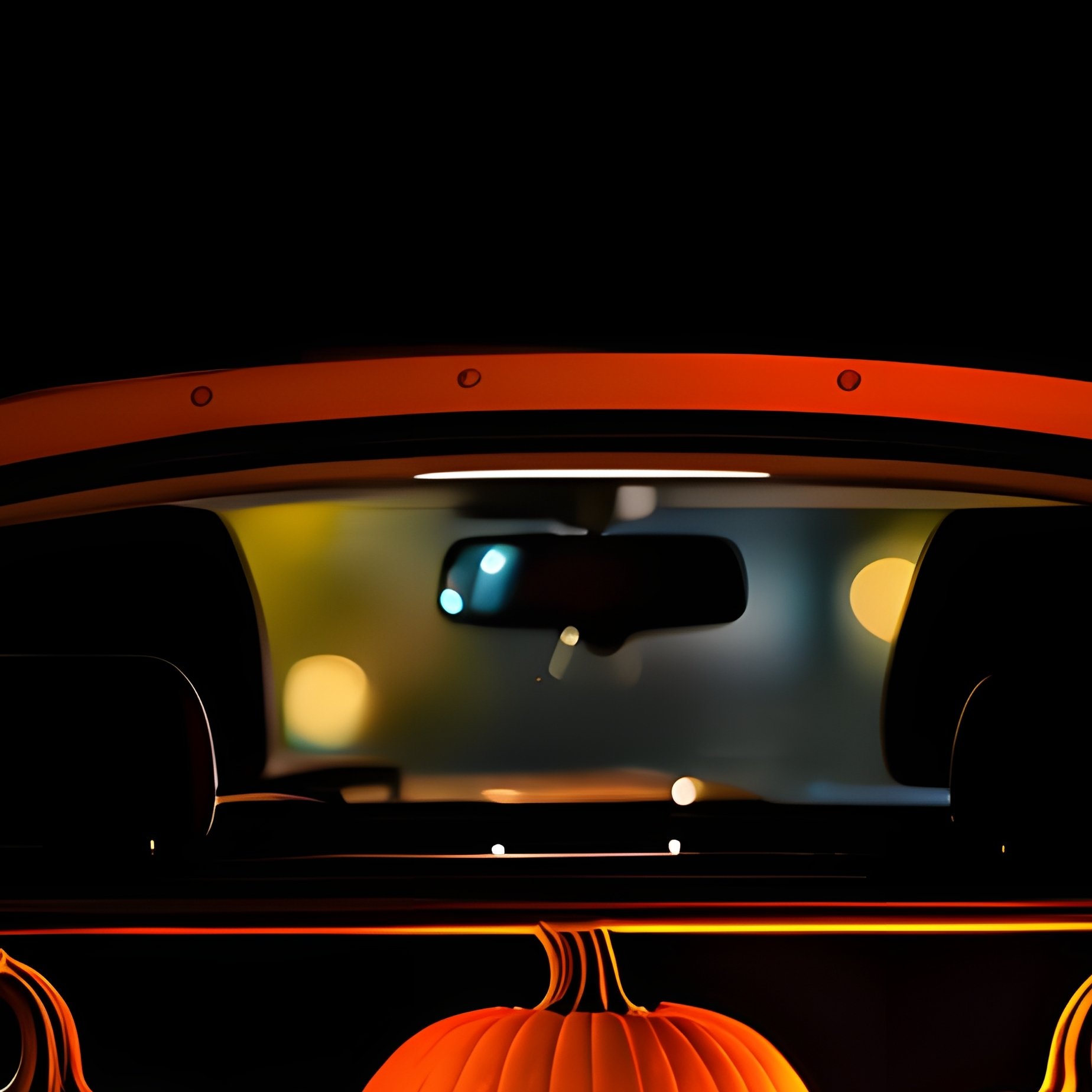 Car Trunk Filled With Carved Pumpkins Halloween Pumpkin - Full Resolution Quality Preview