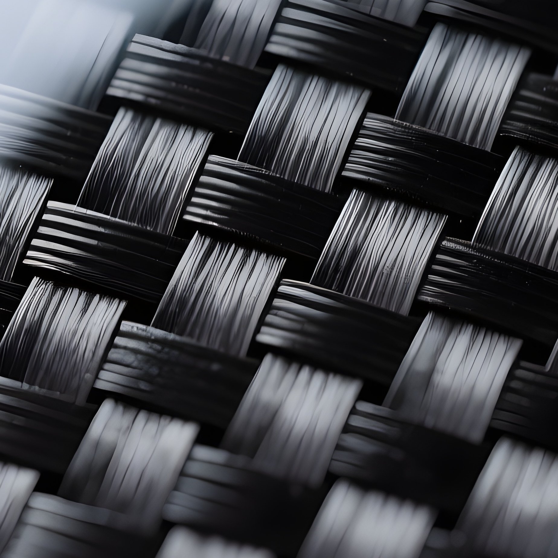 Carbon Fiber Button With Woven Pattern - Full Resolution Quality Preview