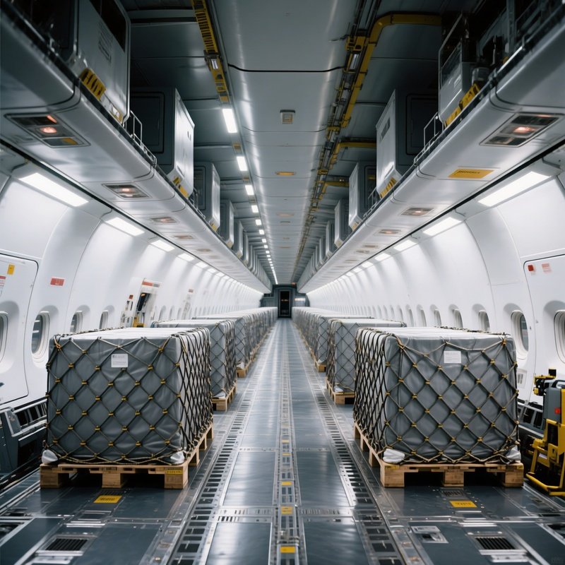 Cargo Loading Deck Boeing 747 Freighter Interior