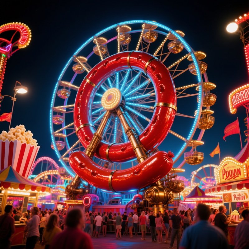 Carnival Ferris Wheel Sausage Rings