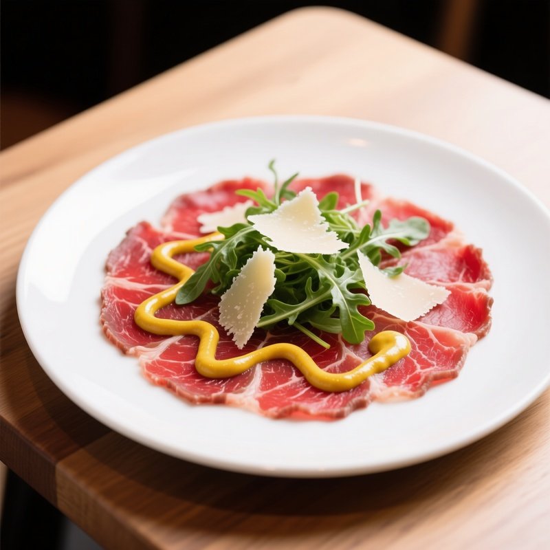 Carpaccio Vom Rind Raw Beef Dish
