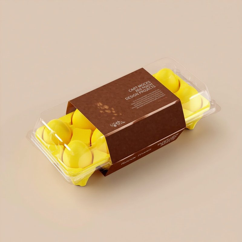 Carton Egg Pack Mockup Carton Egg Pack