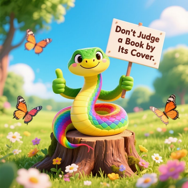 Cartoon Snake As A Metaphor