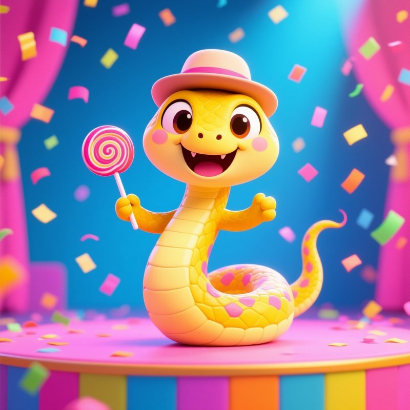 Cartoon Snake Character
