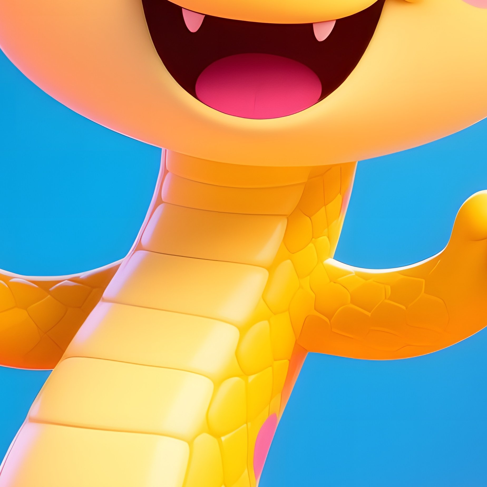 Cartoon Snake Character - Full Resolution Quality Preview