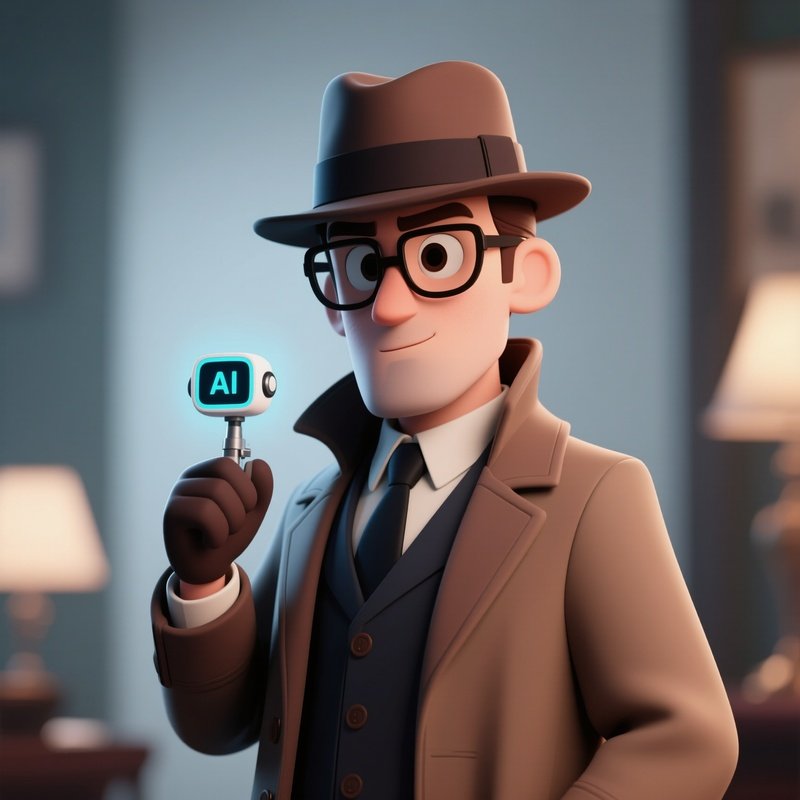 Cartoon With A Smart Detective
