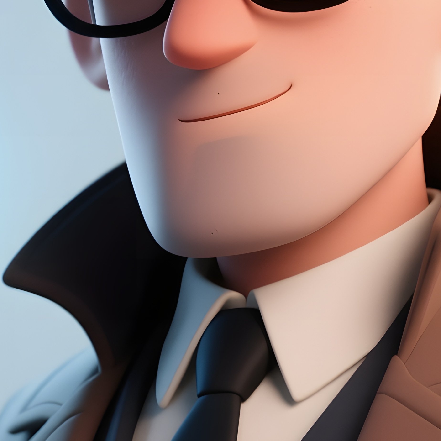 Cartoon With A Smart Detective - Full Resolution Quality Preview