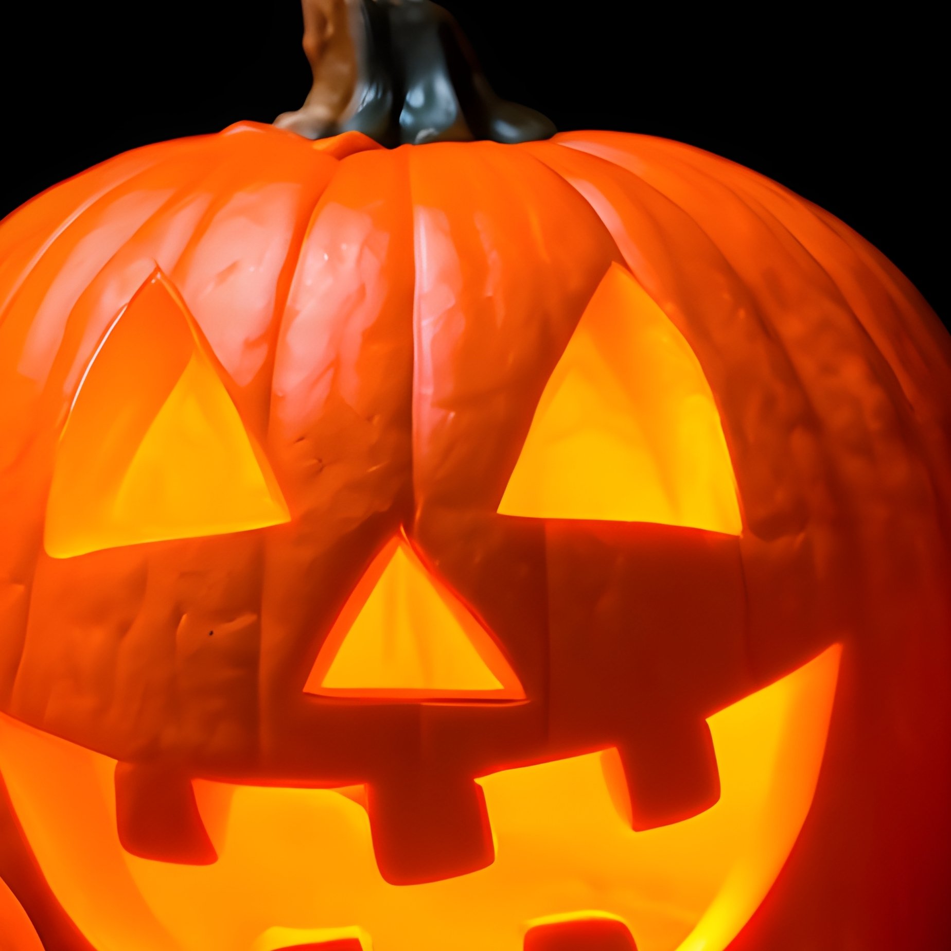 Carved Pumpkins On A Table Halloween Autumn - Full Resolution Quality Preview