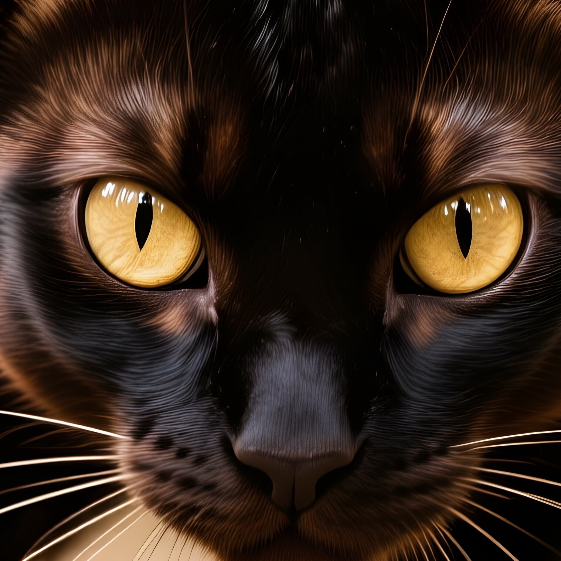 Cat Balinese Crouched Hunting Mode - Full Resolution Quality Preview