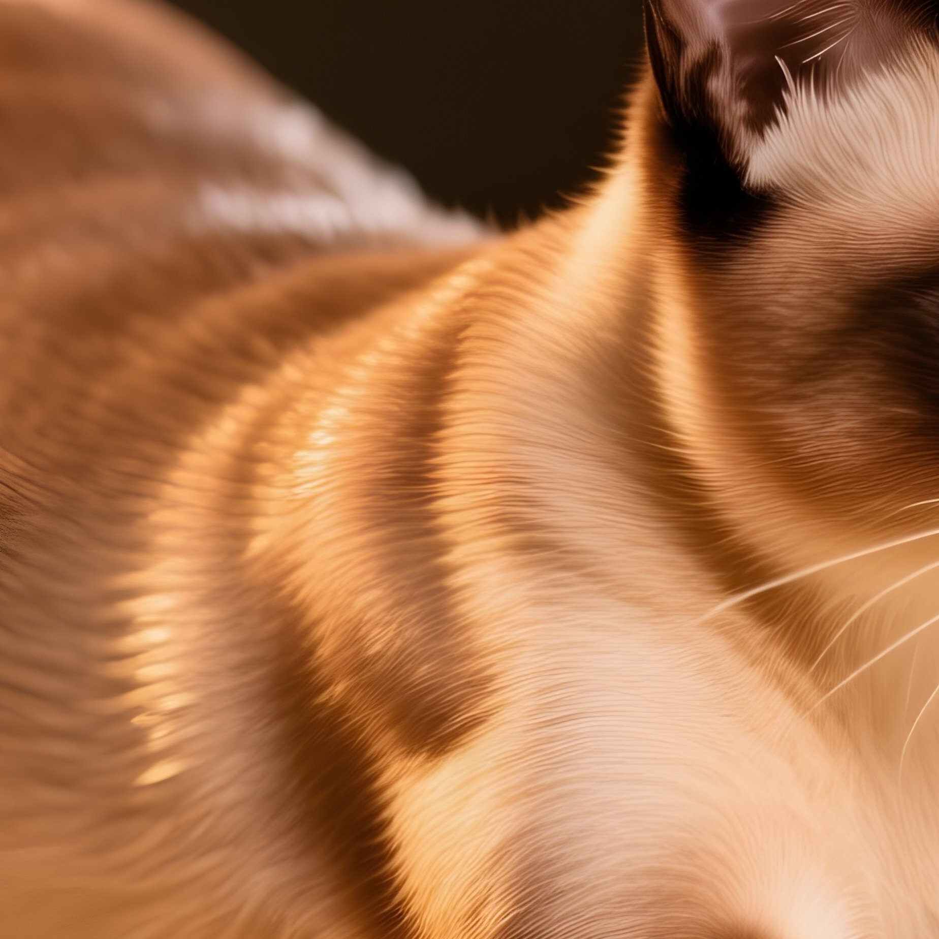 Cat Balinese Full Body Stretch Front Legs Forward - Full Resolution Quality Preview