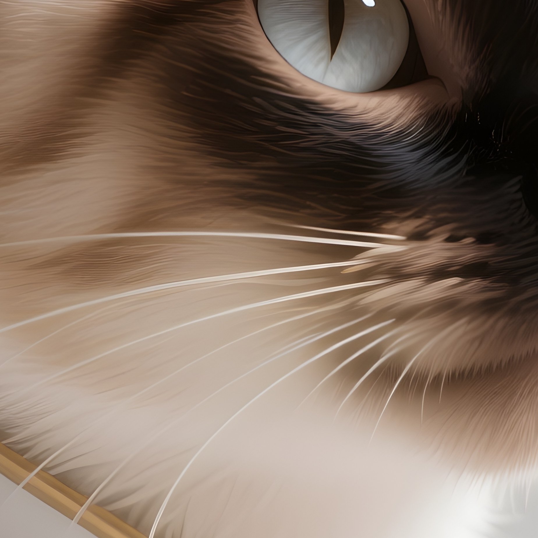 Cat Balinese Head Tilted Sitting Fictional Character - Full Resolution Quality Preview