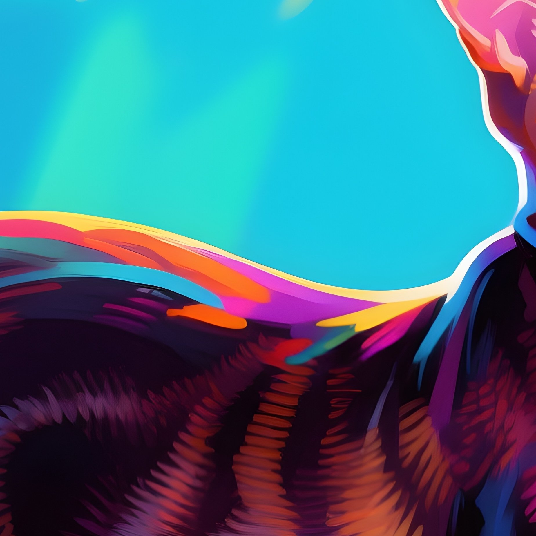 Cat Balinese Playing With Their Own Tail Digital Art - Full Resolution Quality Preview