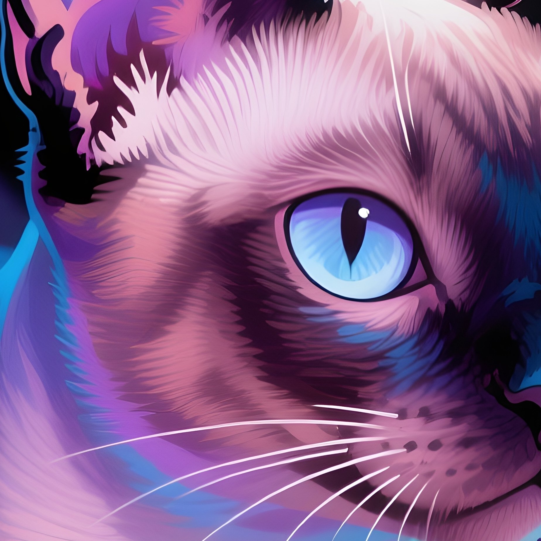 Cat Exotic Shorthair Box Digital Art - Full Resolution Quality Preview