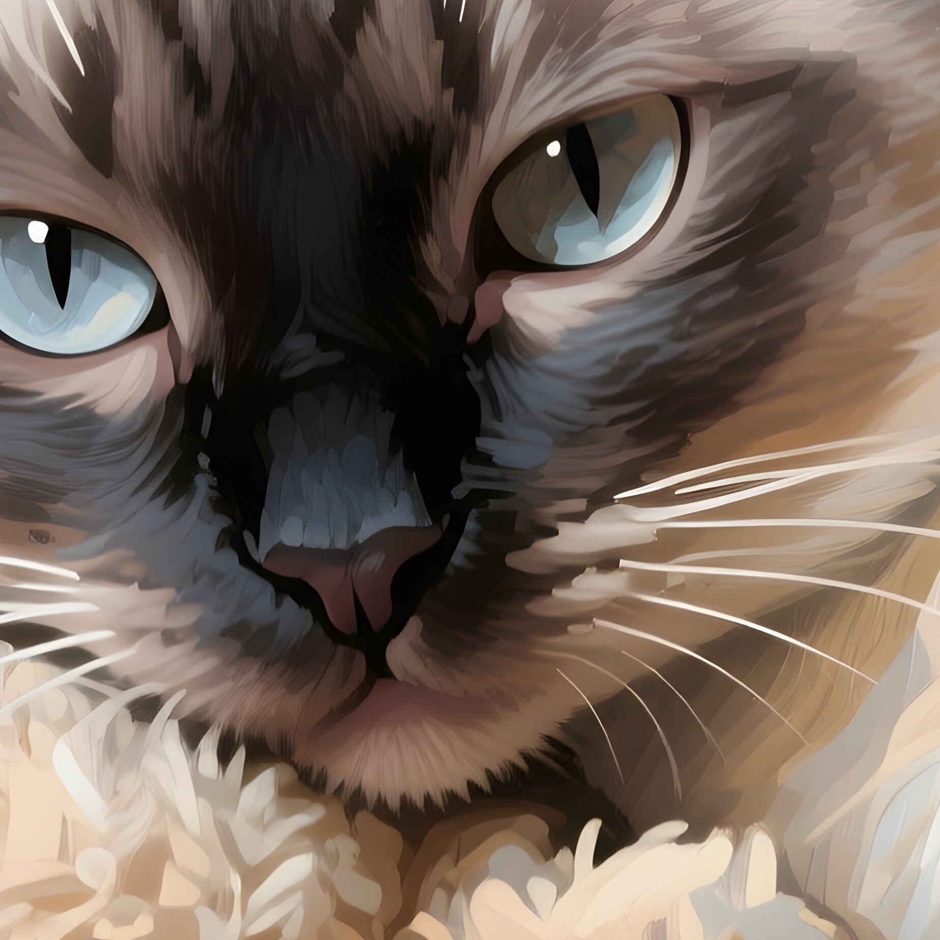 Cat Exotic Shorthair Head On Stuffed Animal 4 - Full Resolution Quality Preview