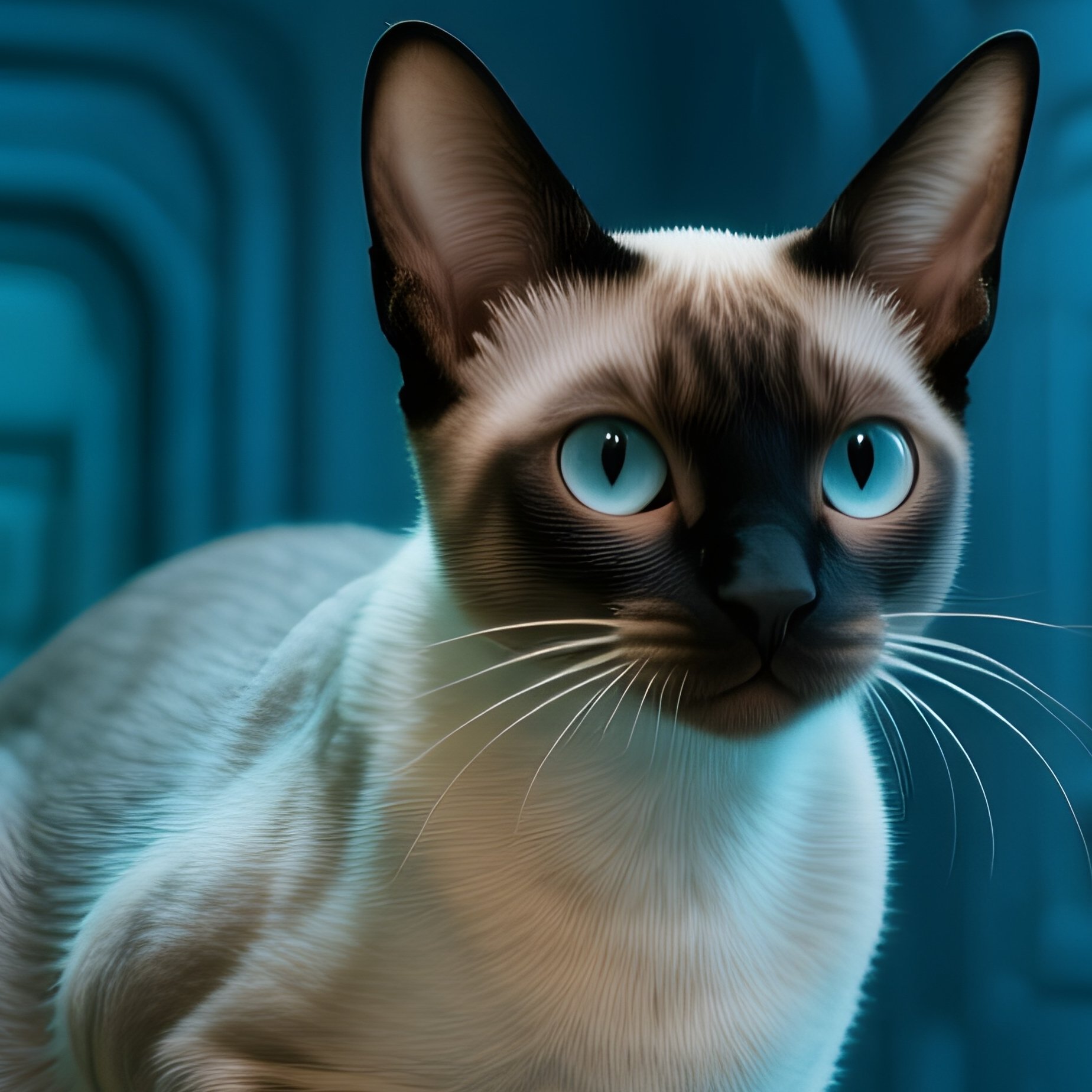 Cat Exotic Shorthair Too Small Container Science Fiction - Full Resolution Quality Preview