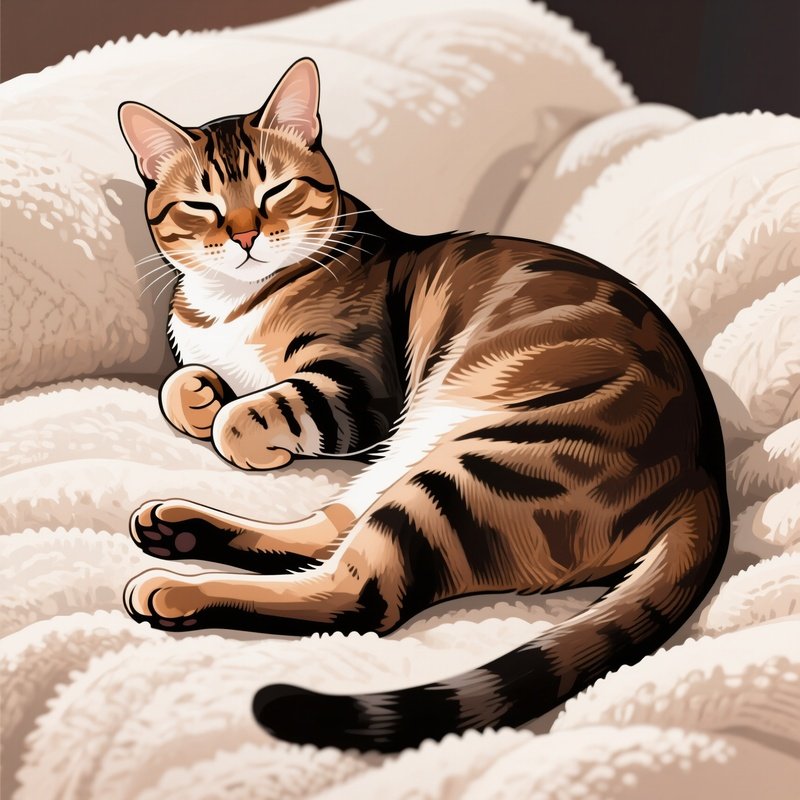 Cat In Loaf Position Another