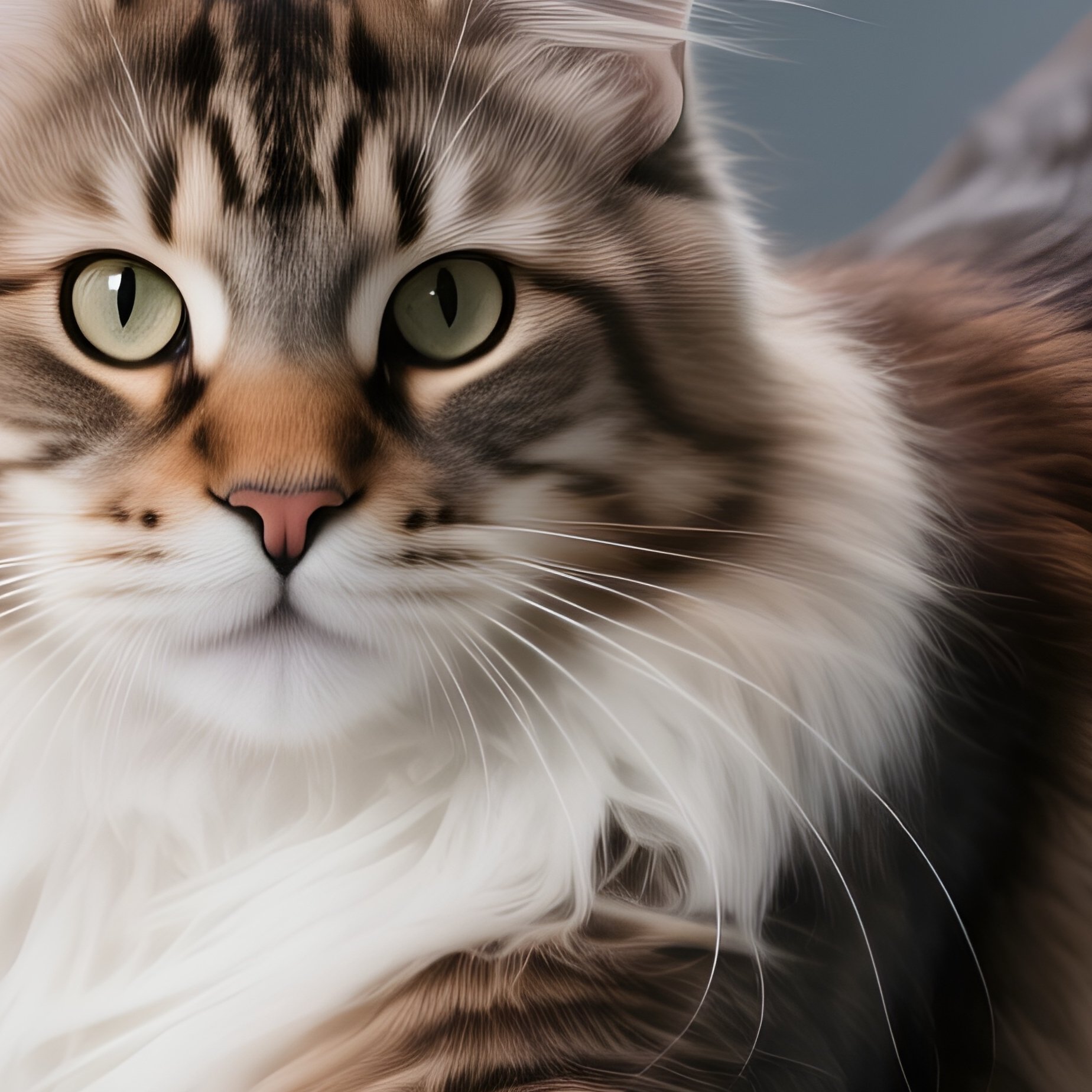 Cat-Maine-Coon-Full-Body-Stretch-With-Front-Legs-Forward-Science-Fiction - Full Resolution Quality Preview
