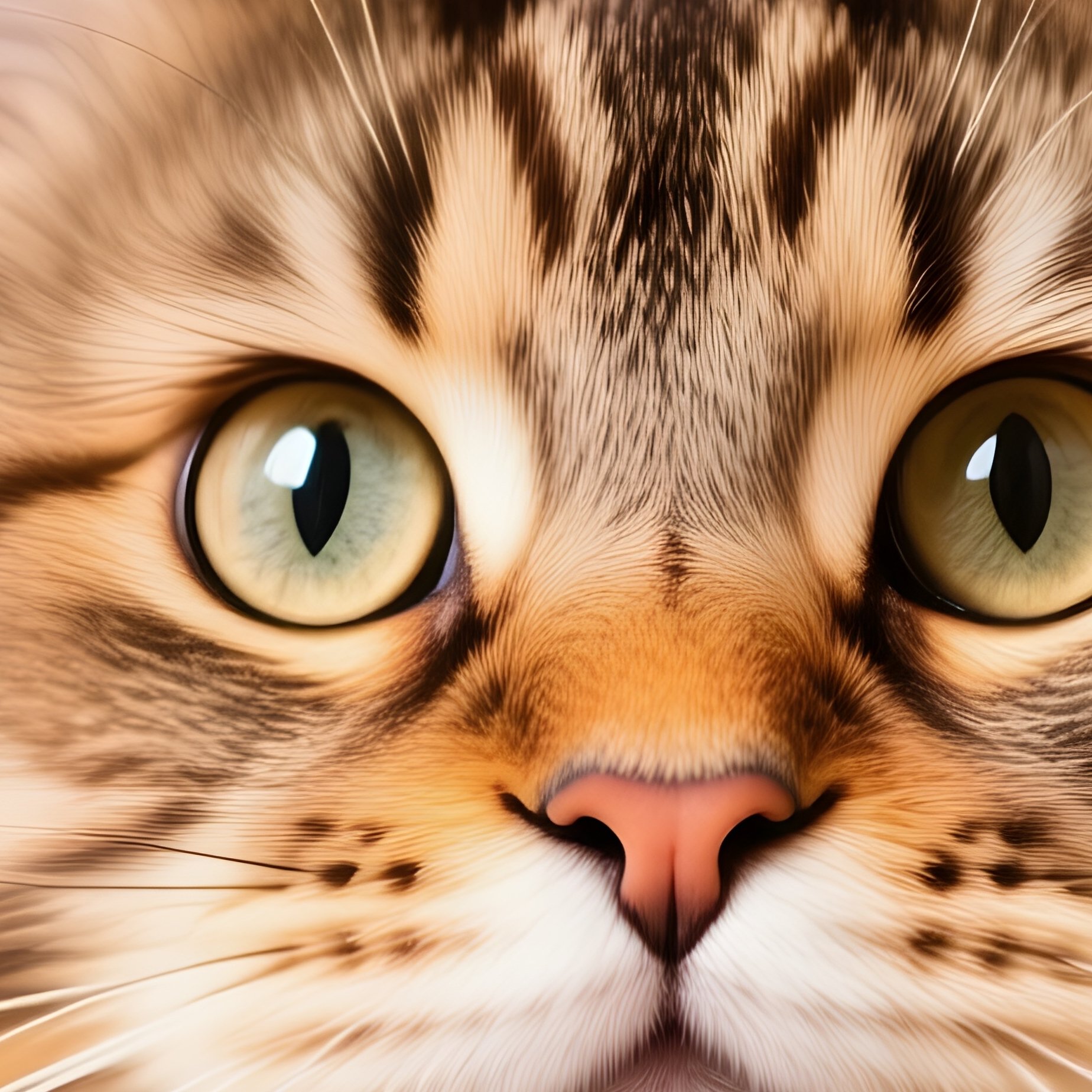 Cat Maine Coon Head Sticking Out Of A Box - Full Resolution Quality Preview