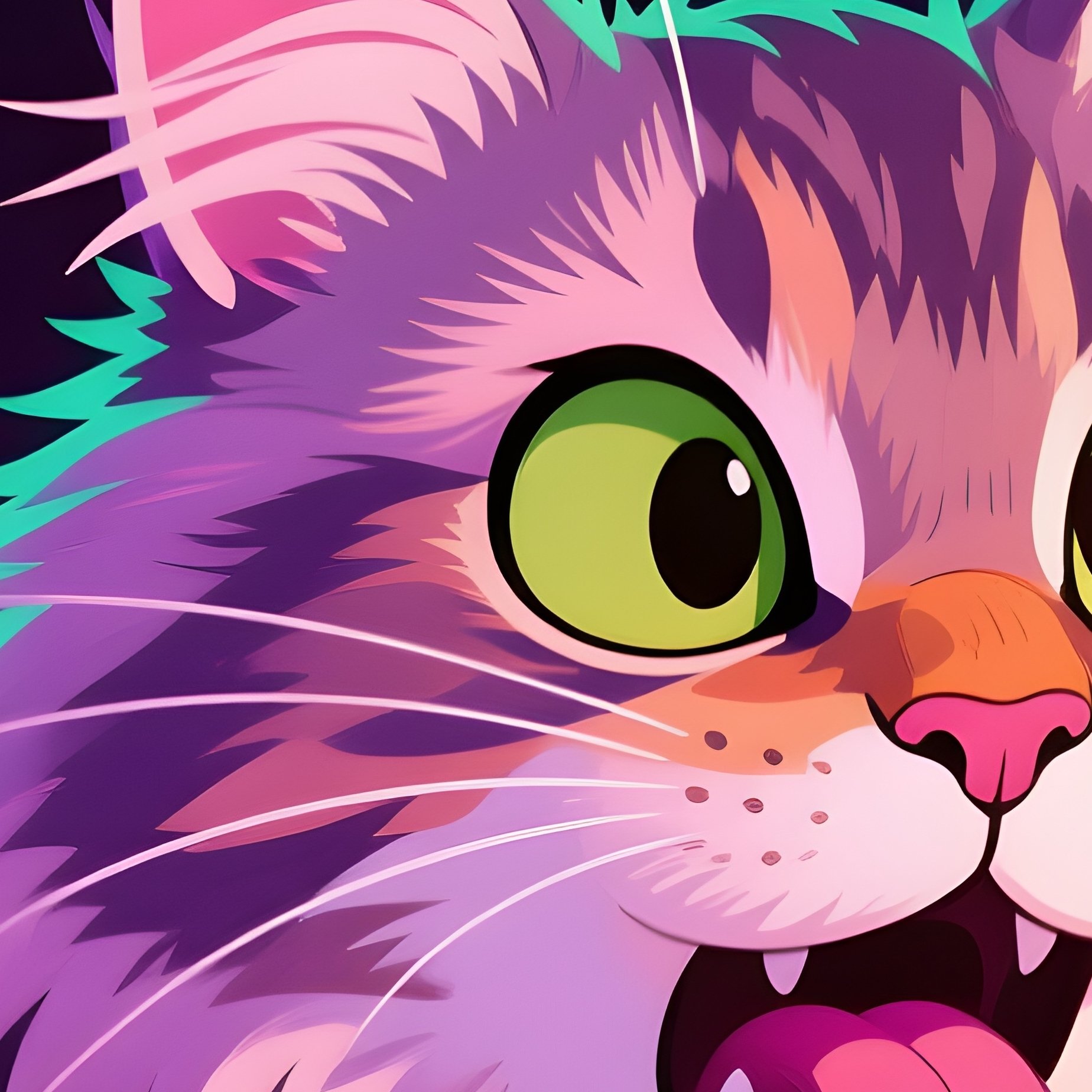 Cat Maine Coon Head Sticking Out Of A Box Digital Art - Full Resolution Quality Preview