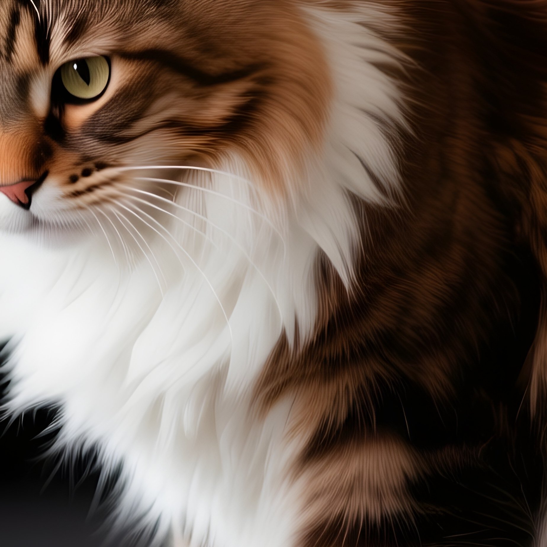 Cat Maine Coon Peeking Over Couch - Full Resolution Quality Preview