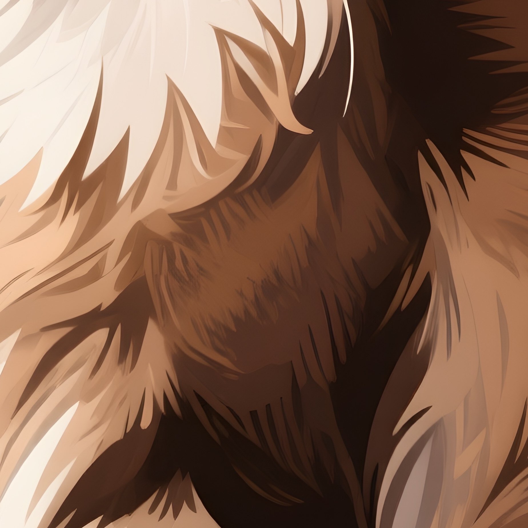 Cat Maine Coon Sitting With Tail Wrapped Around Paws Illustration - Full Resolution Quality Preview