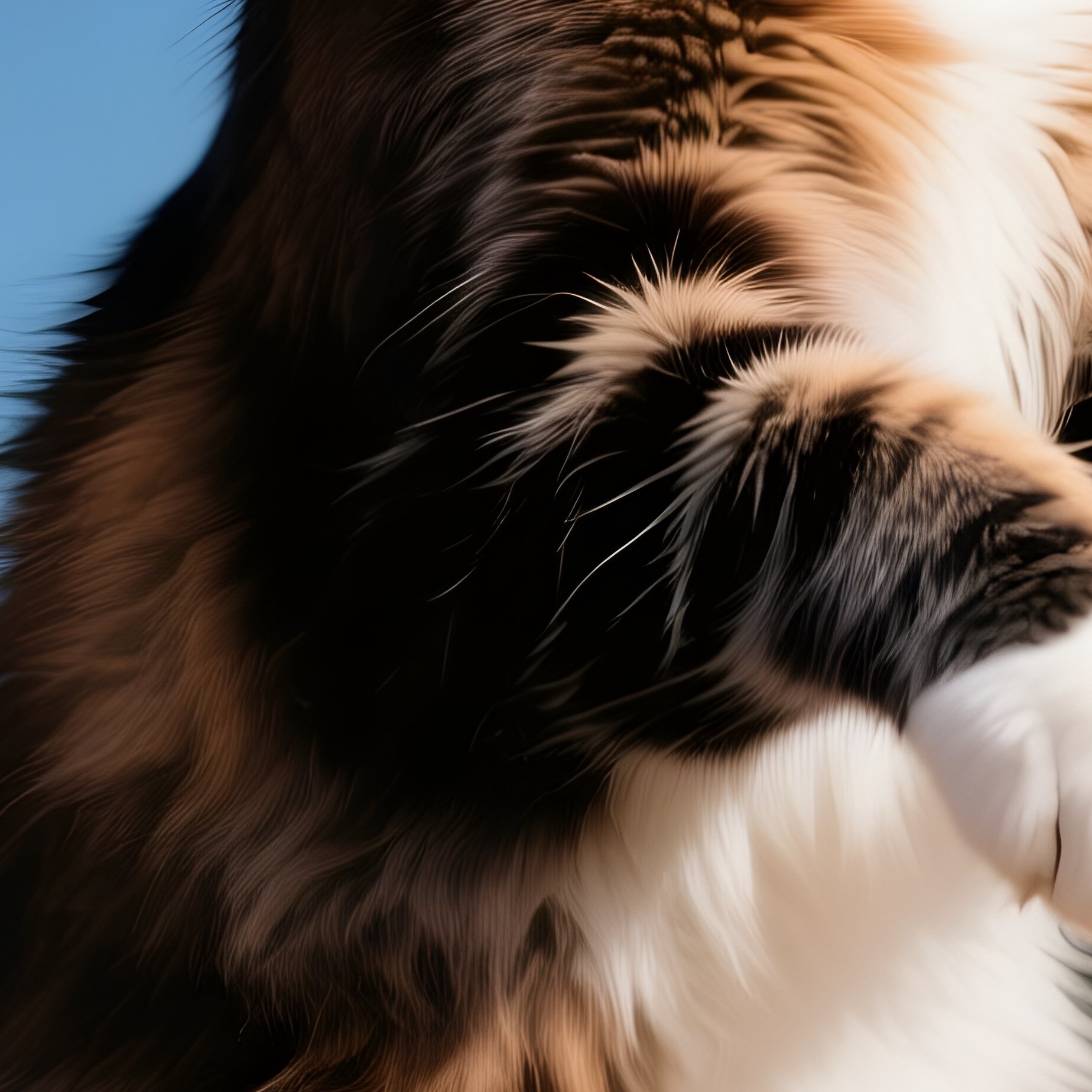 Cat Maine Coon Standing On Hind Legs Like A Meerkat Posing - Full Resolution Quality Preview