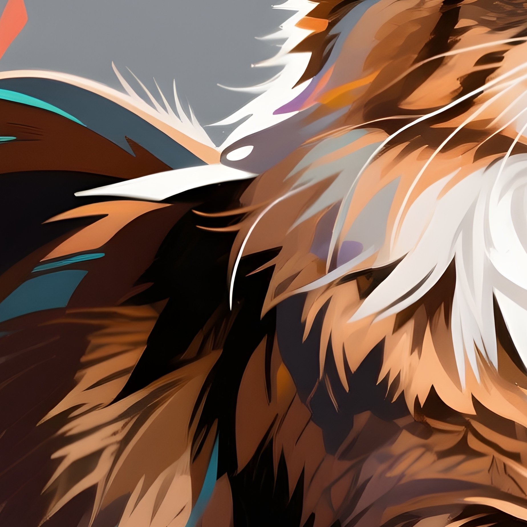 Cat Maine Coon Stretching With Arched Back Digital Art - Full Resolution Quality Preview