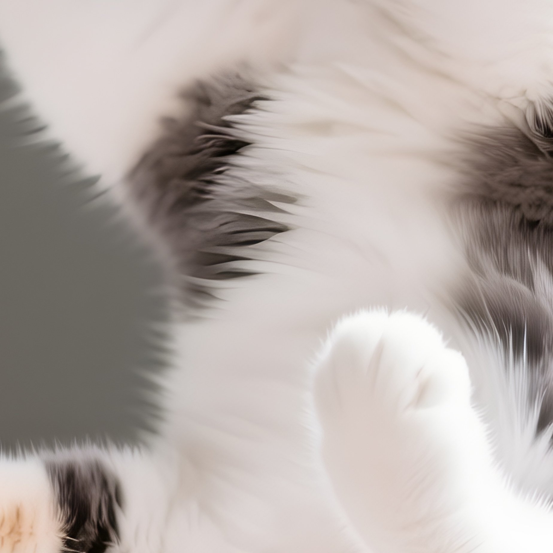Cat Manx Head Upside Down Lying Back - Full Resolution Quality Preview