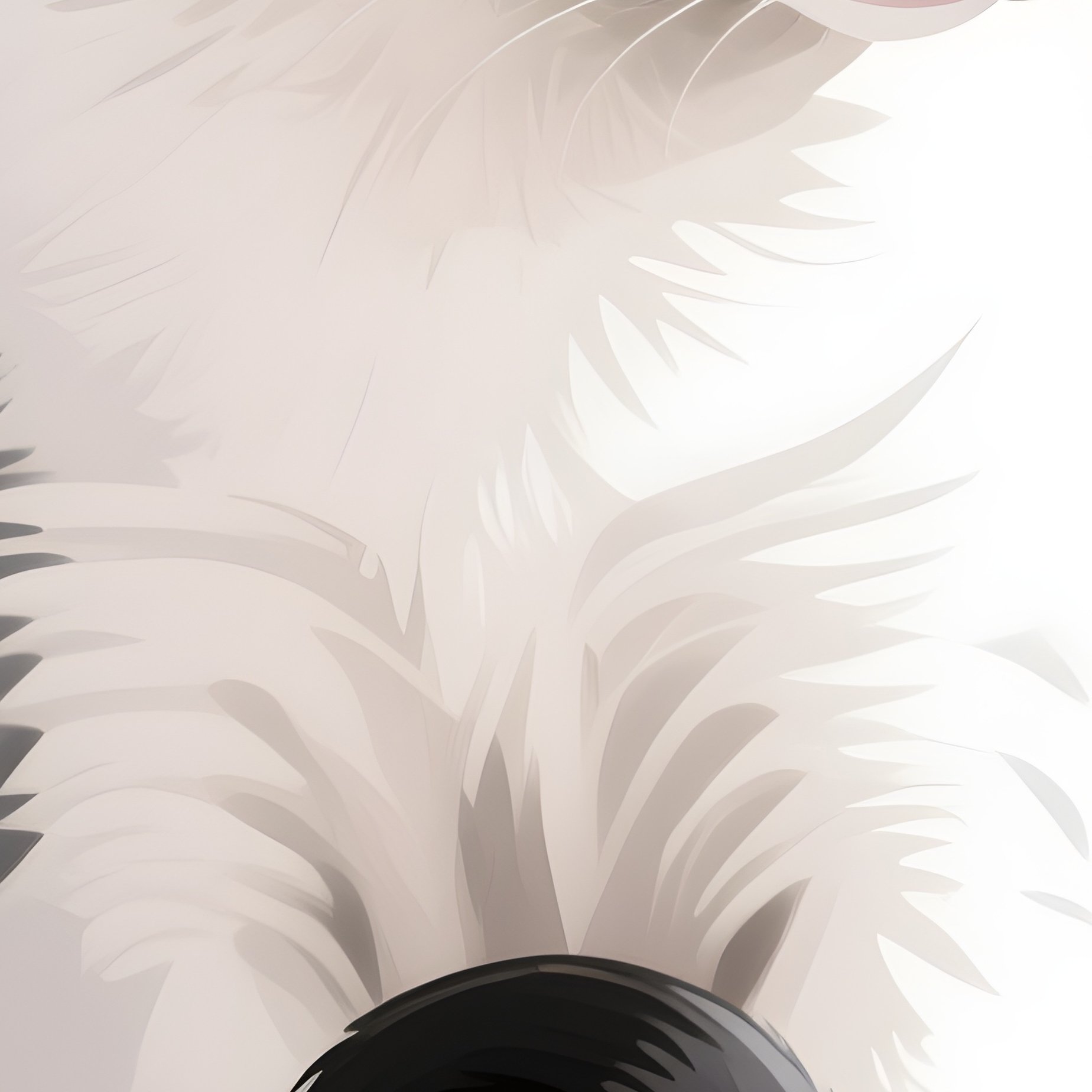 Cat Manx Sitting With Tail Neatly Wrapped Around Paws Digital Art - Full Resolution Quality Preview