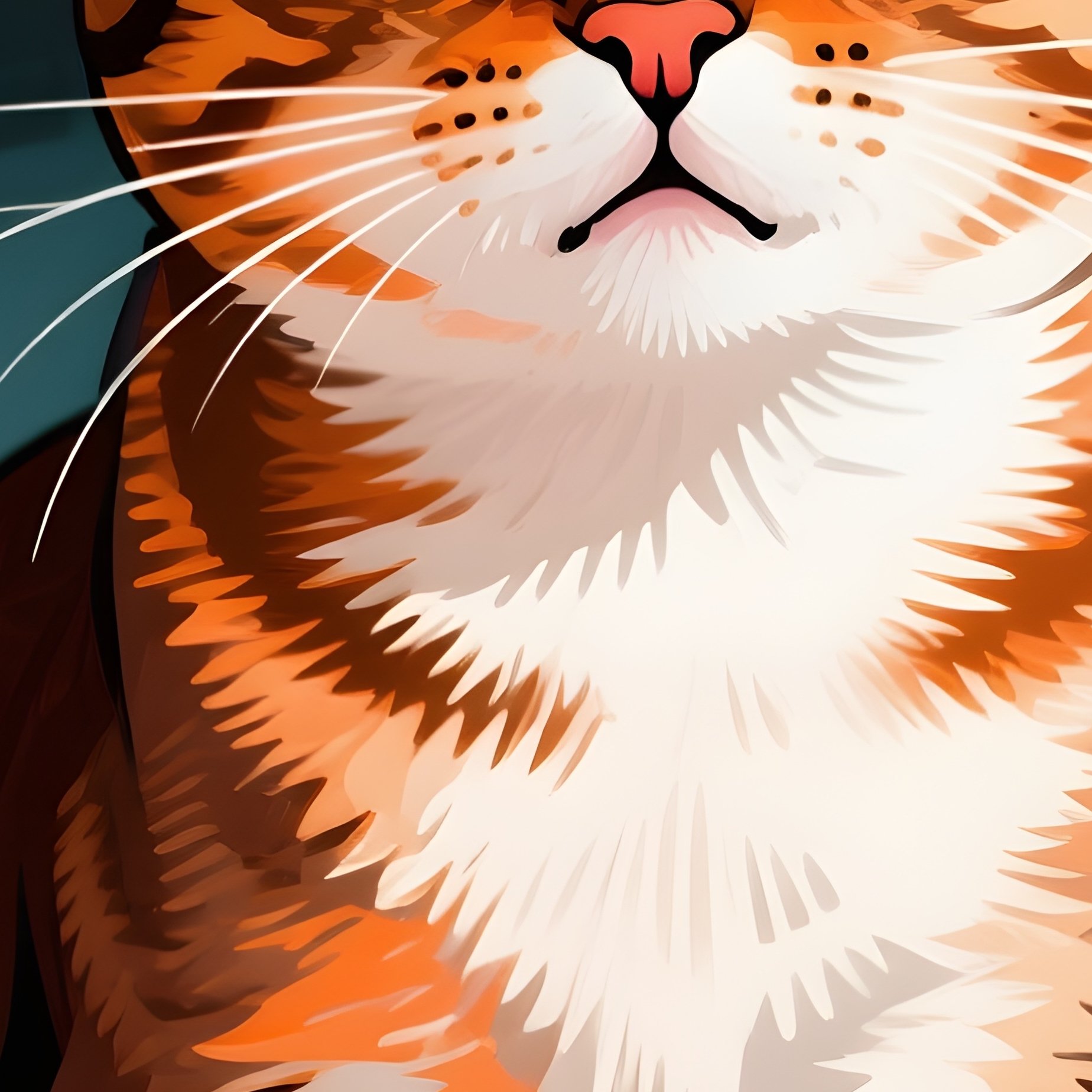 Cat Occicat Sitting In Too Small Container Art - Full Resolution Quality Preview