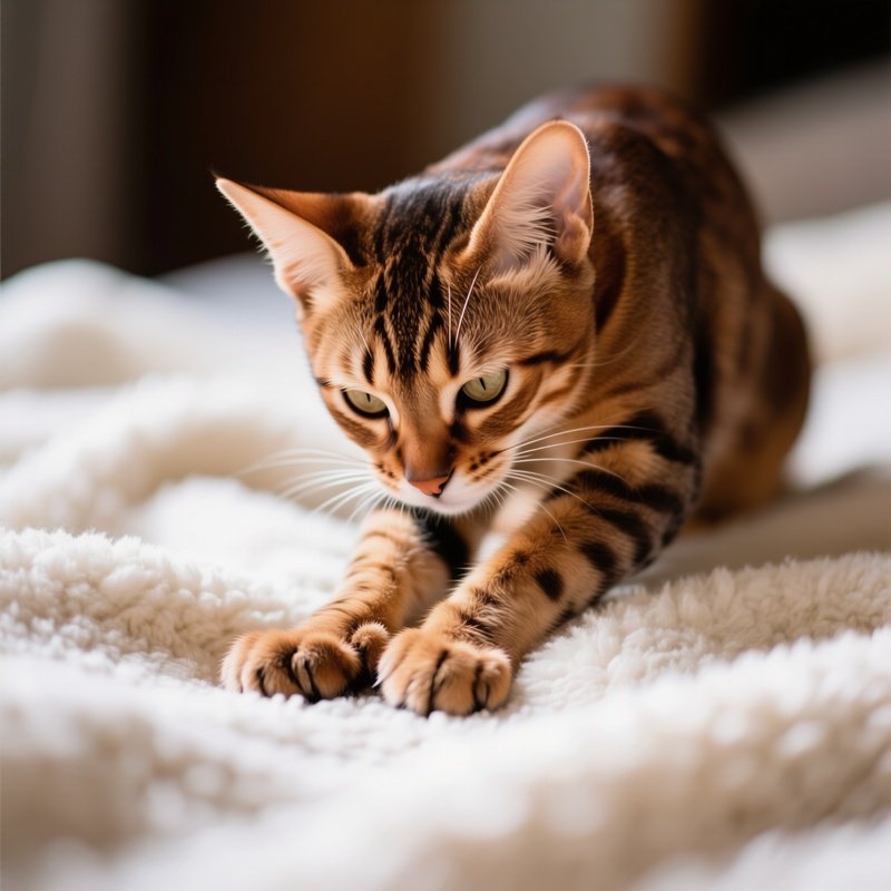 Cat_Ocicat_Kneading_Blanket