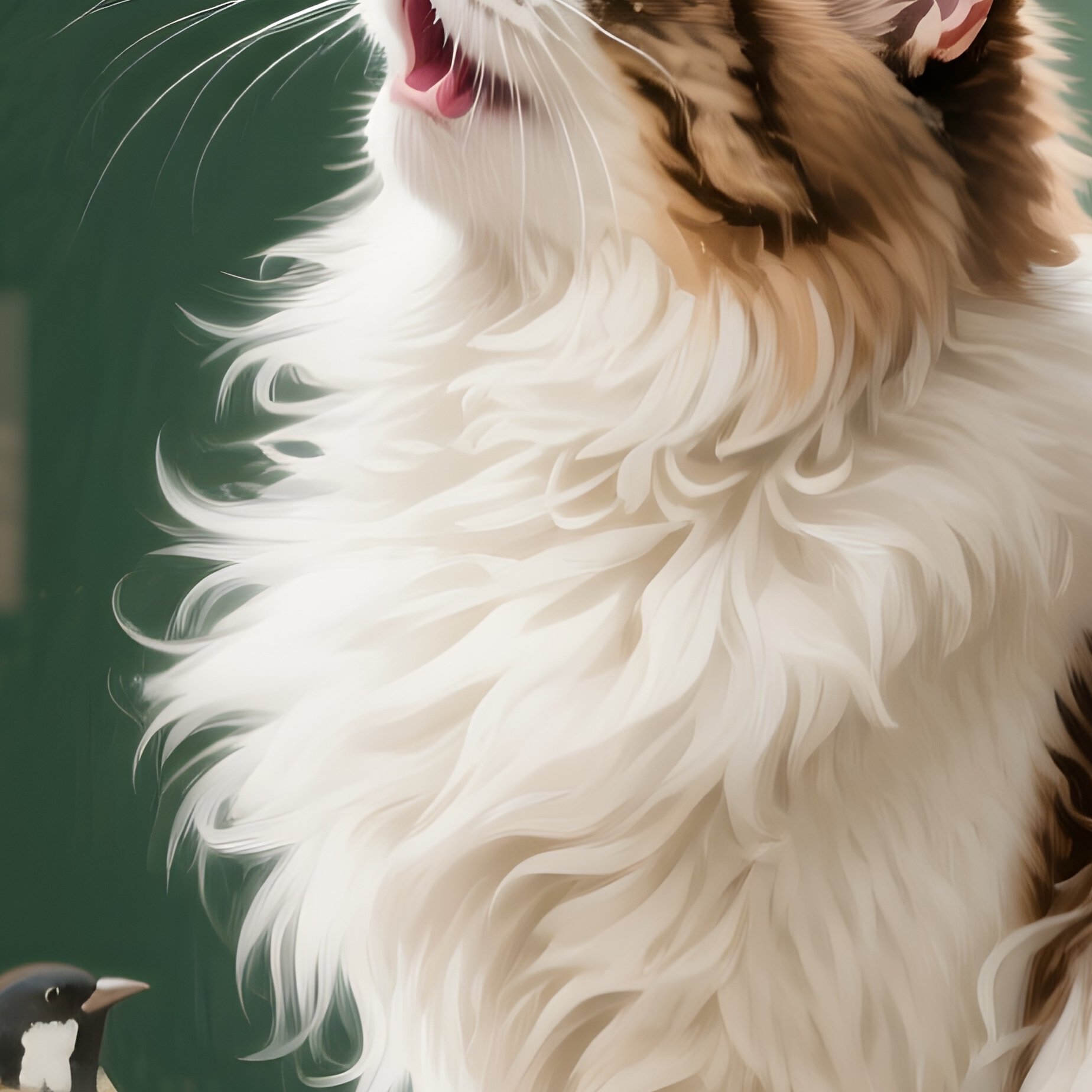 Cat-Persian-Chirping-At-Birds-Through-Window-3 - Full Resolution Quality Preview