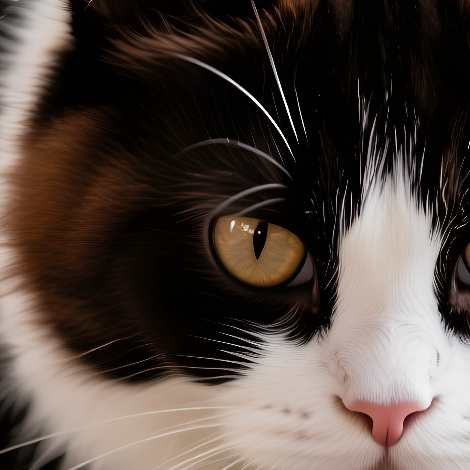 Cat Persian Crouching Hunting Mode - Full Resolution Quality Preview