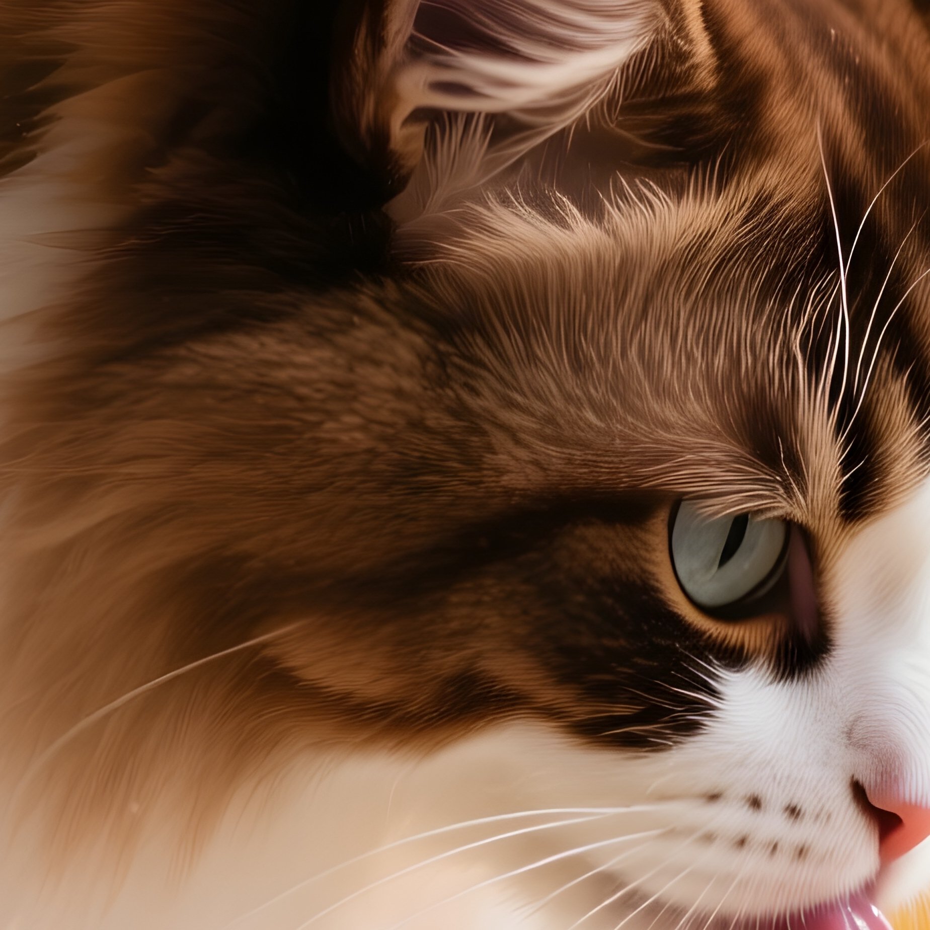 Cat-Persian-Drinking-From-Tap - Full Resolution Quality Preview
