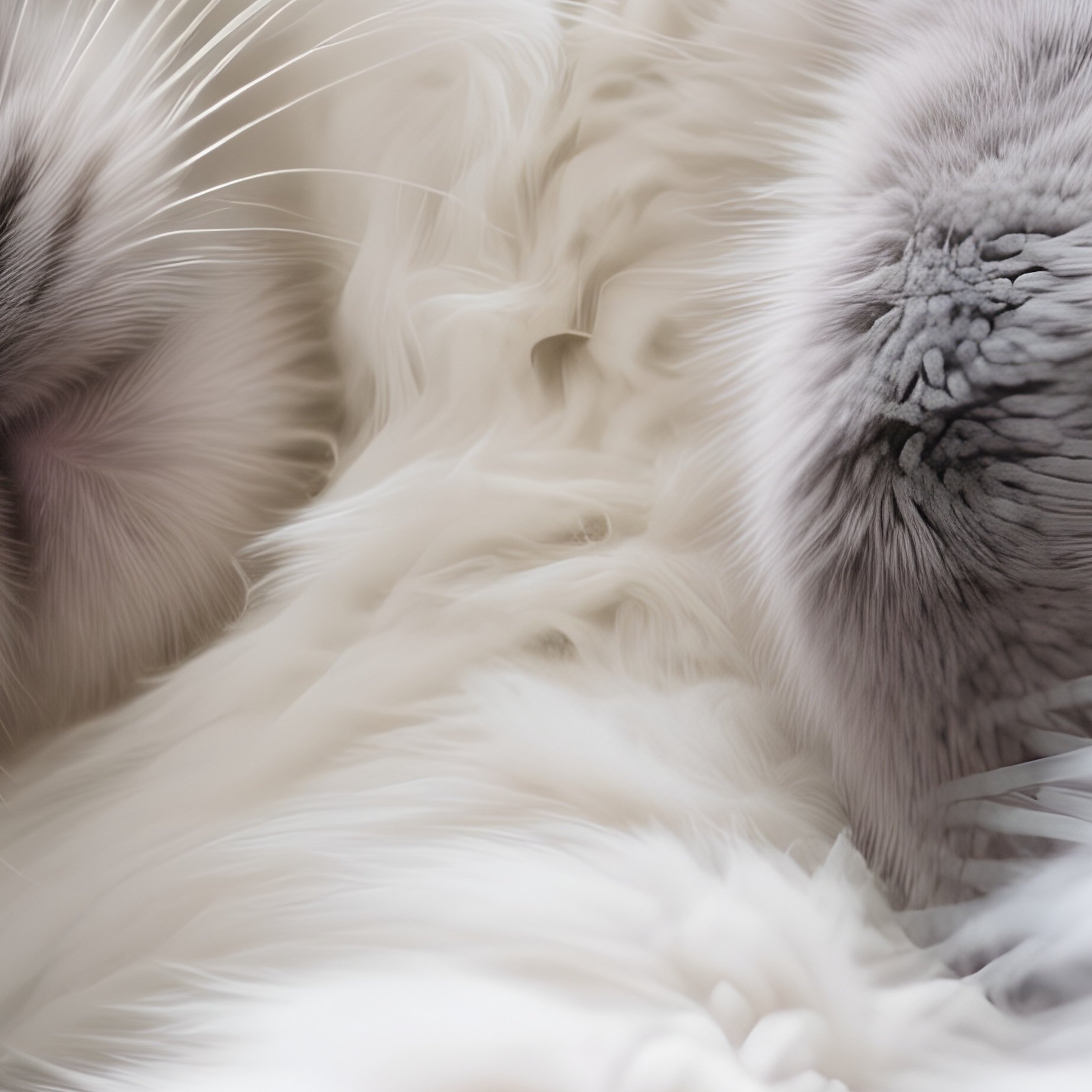 Cat Ragamuffin Sleeping Back Belly Exposed - Full Resolution Quality Preview