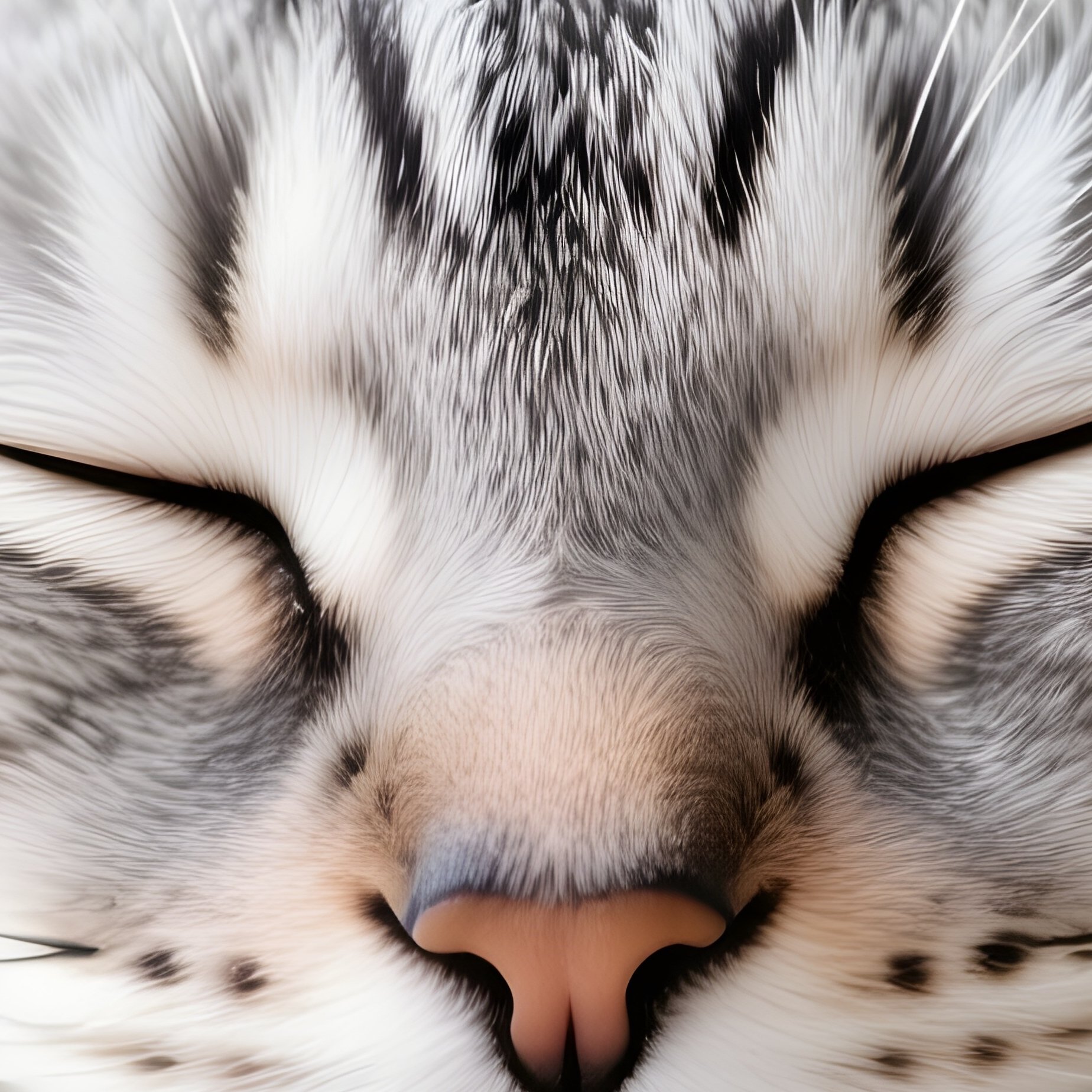 Cat Savannah Paws Over Face Sleeping - Full Resolution Quality Preview