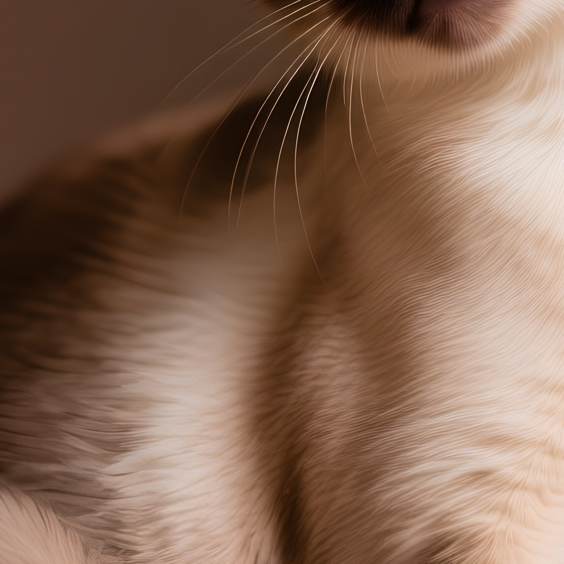 Cat Siamese Head Tilted While Sitting - Full Resolution Quality Preview