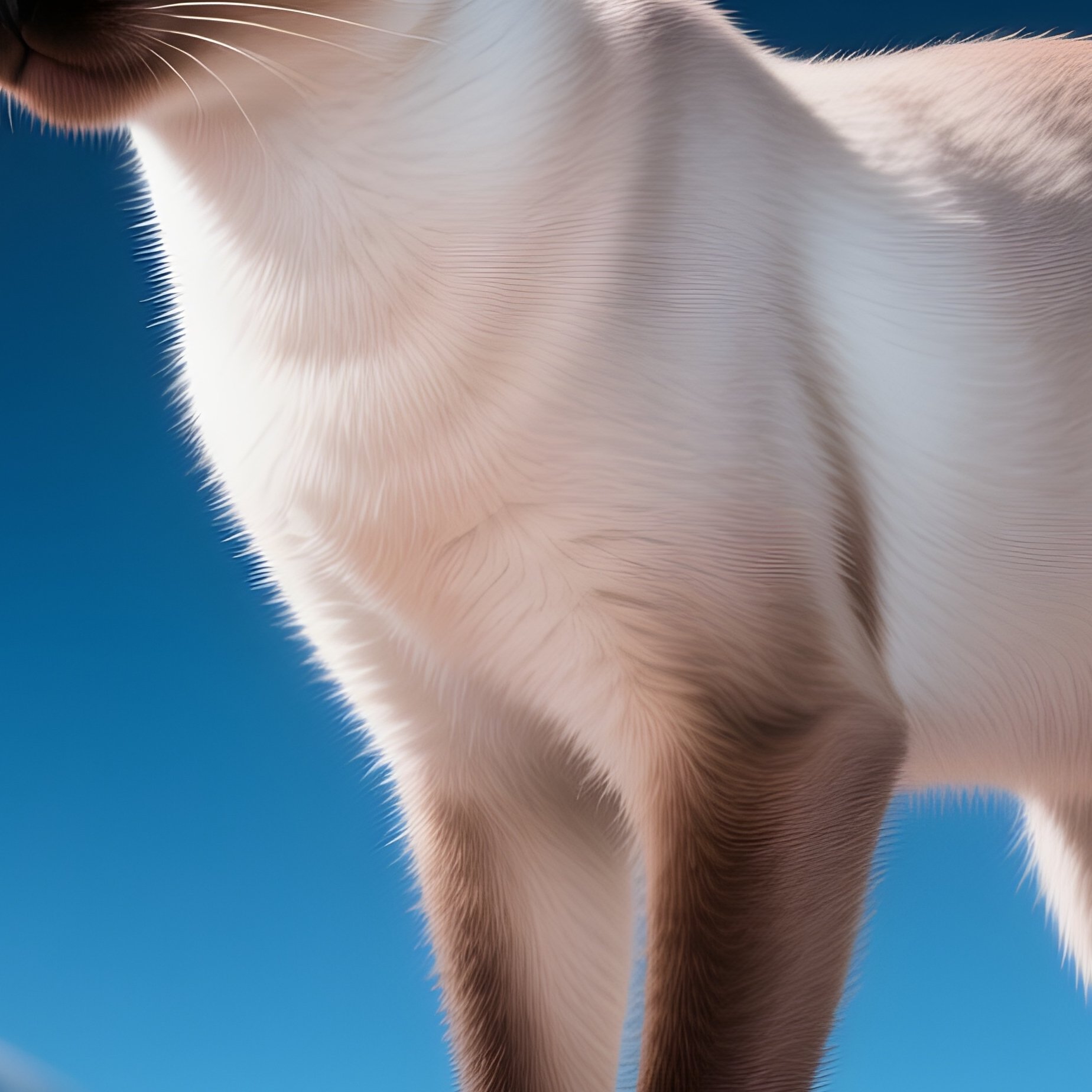 Cat Siamese Perched On Top Of A High Shelf Science Fiction - Full Resolution Quality Preview