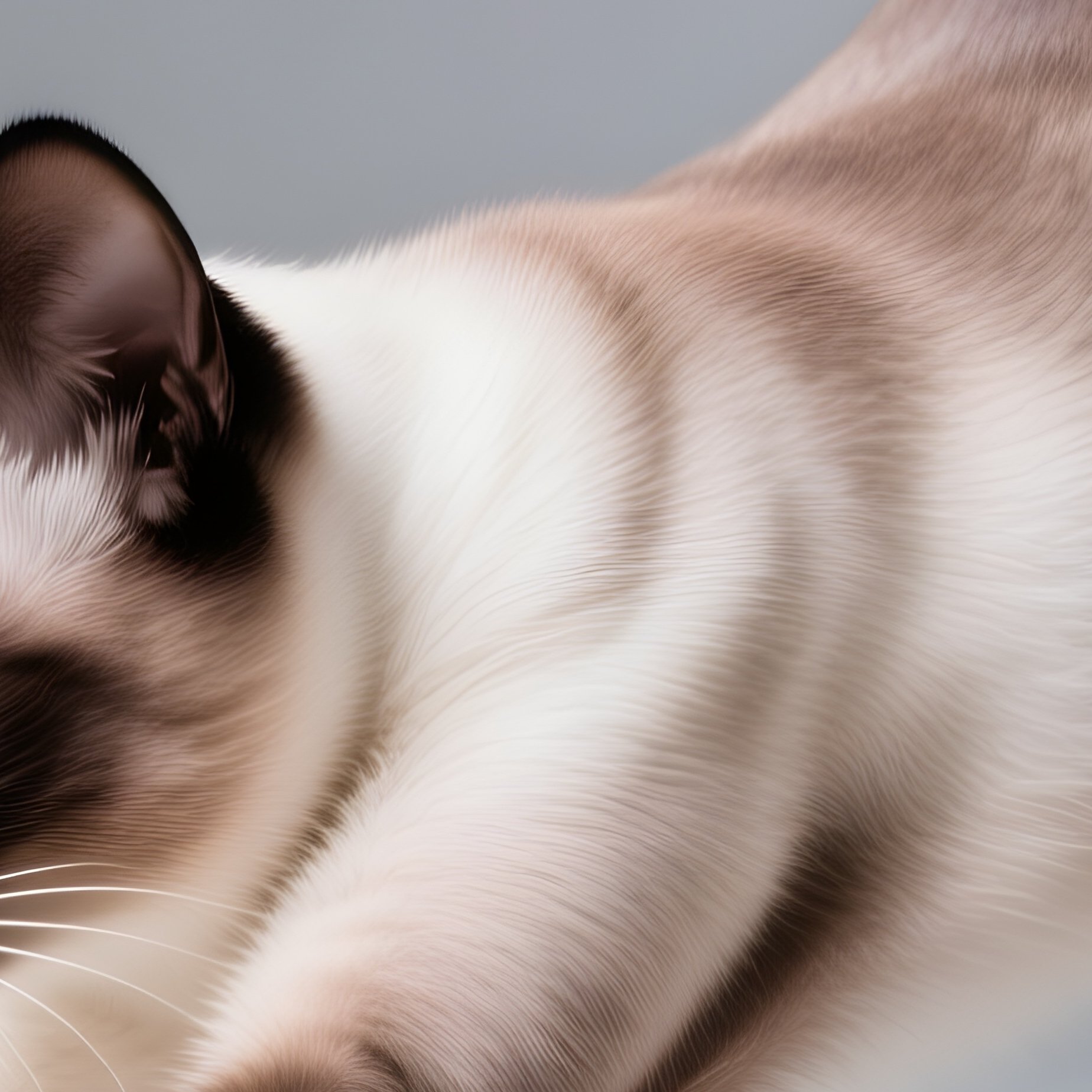 Cat-Siemese-Stretching-With-Arched-Back - Full Resolution Quality Preview