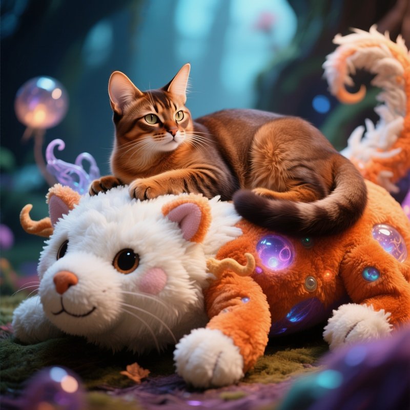 Cat_Somali_Head_On_Stuffed_Animal_Fantasy