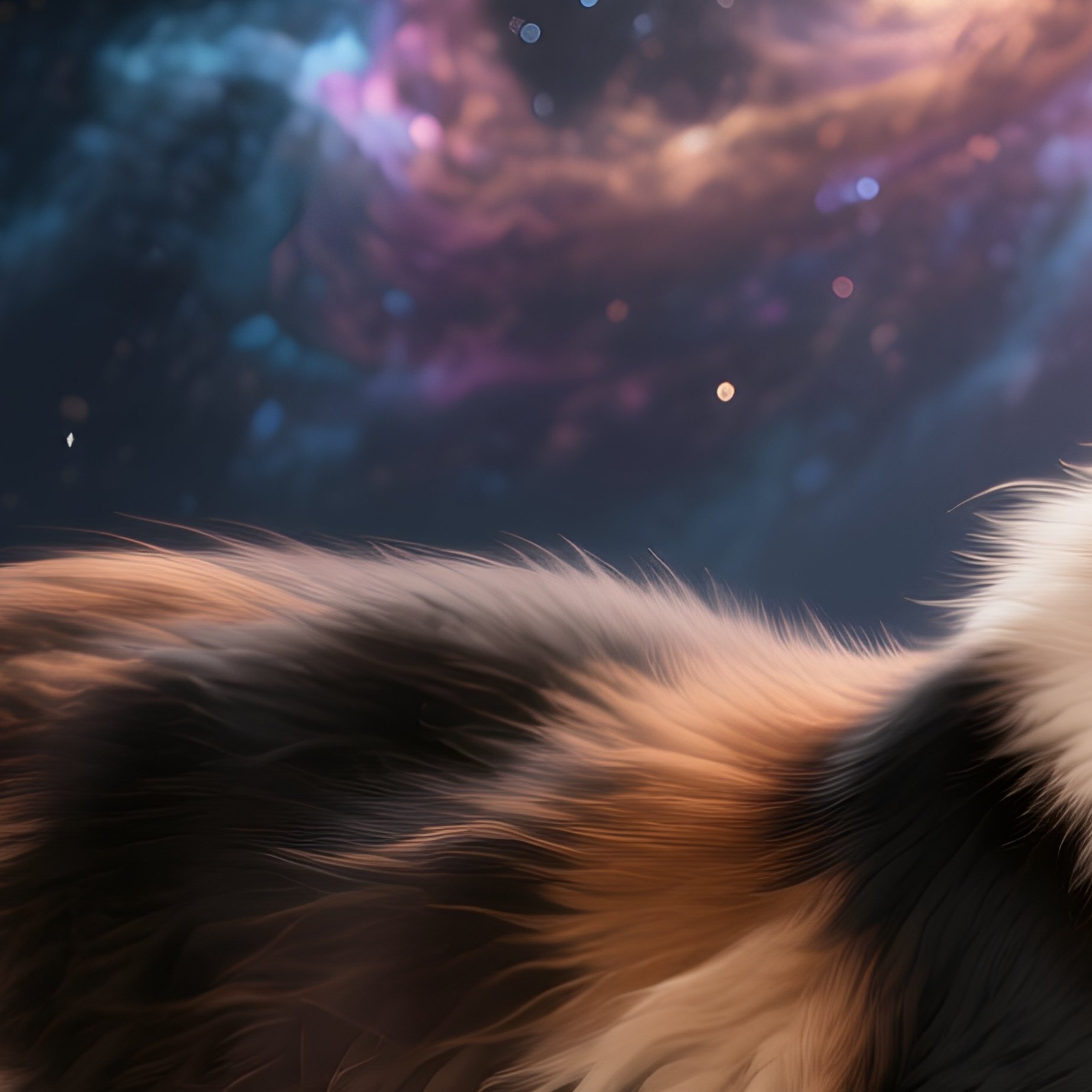 Cat Turkish Van Flicking Tail Focus Science Fiction - Full Resolution Quality Preview