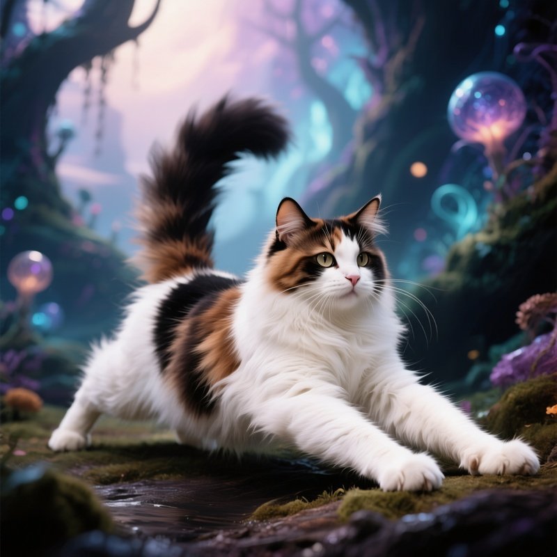 Cat_Turkish_Van_Stretching_With_Arched_Back_Fantasy