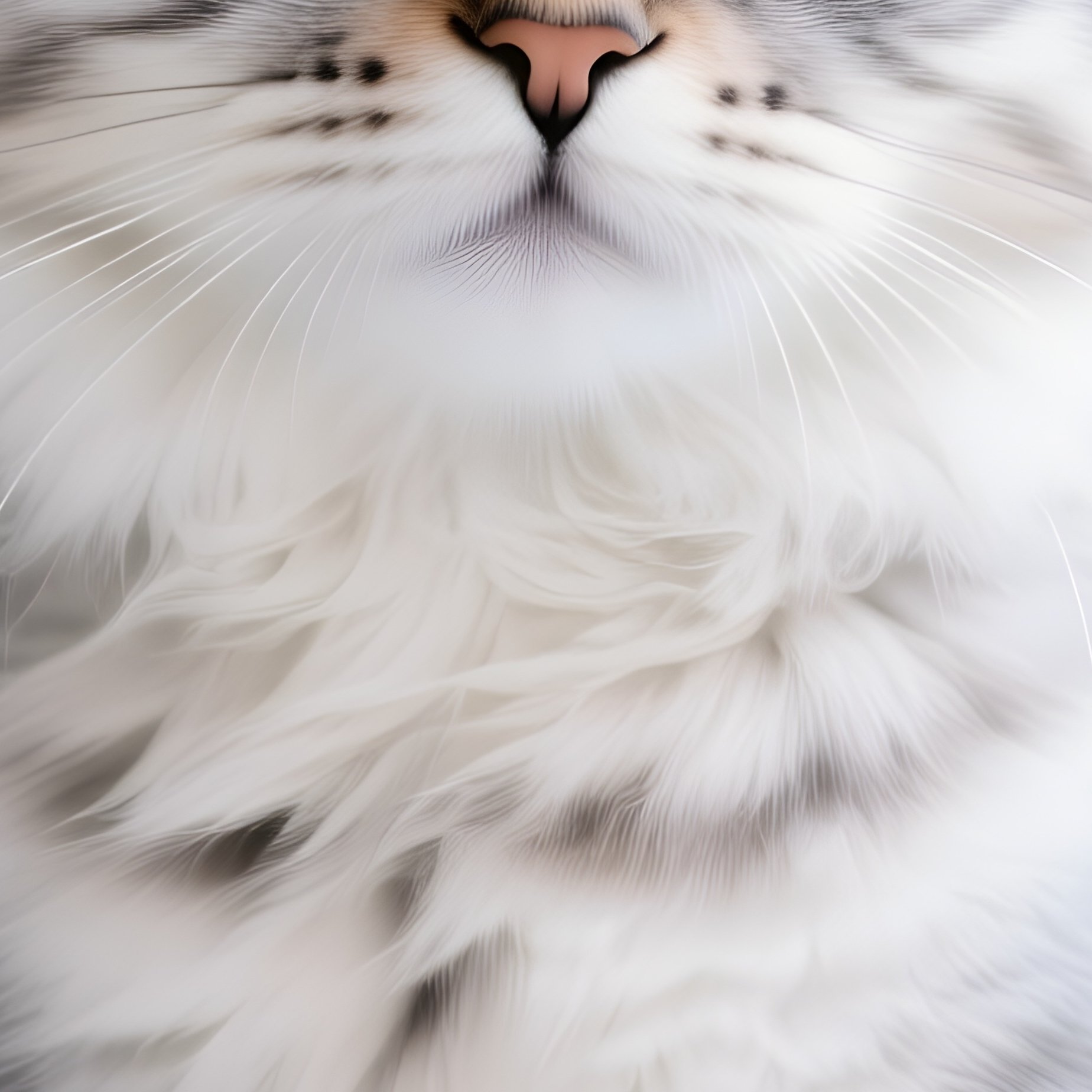 Cat Turkish Van Wide Curious Eyes Sitting - Full Resolution Quality Preview
