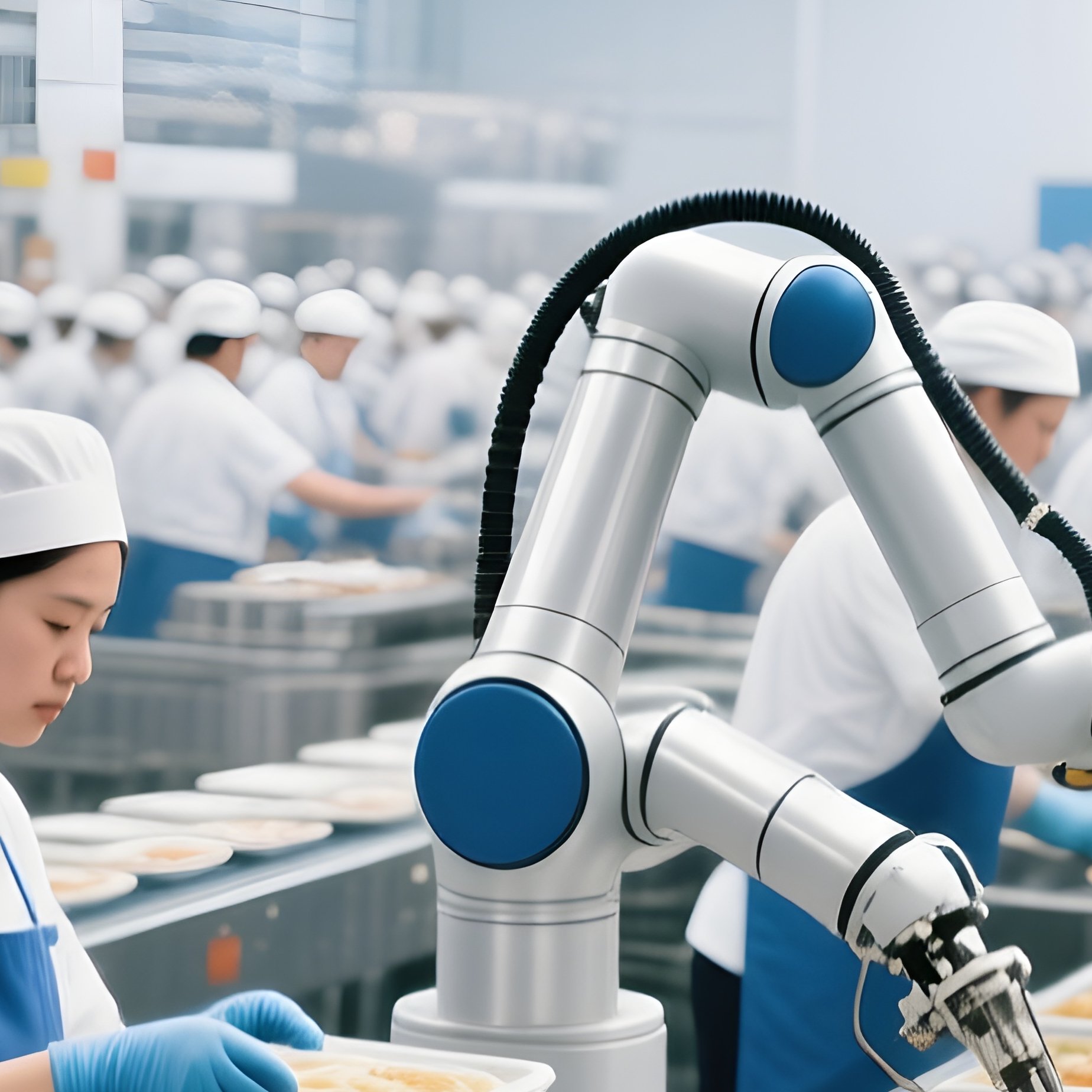 Catering Kitchen Flight Meal Assembly Line - Full Resolution Quality Preview