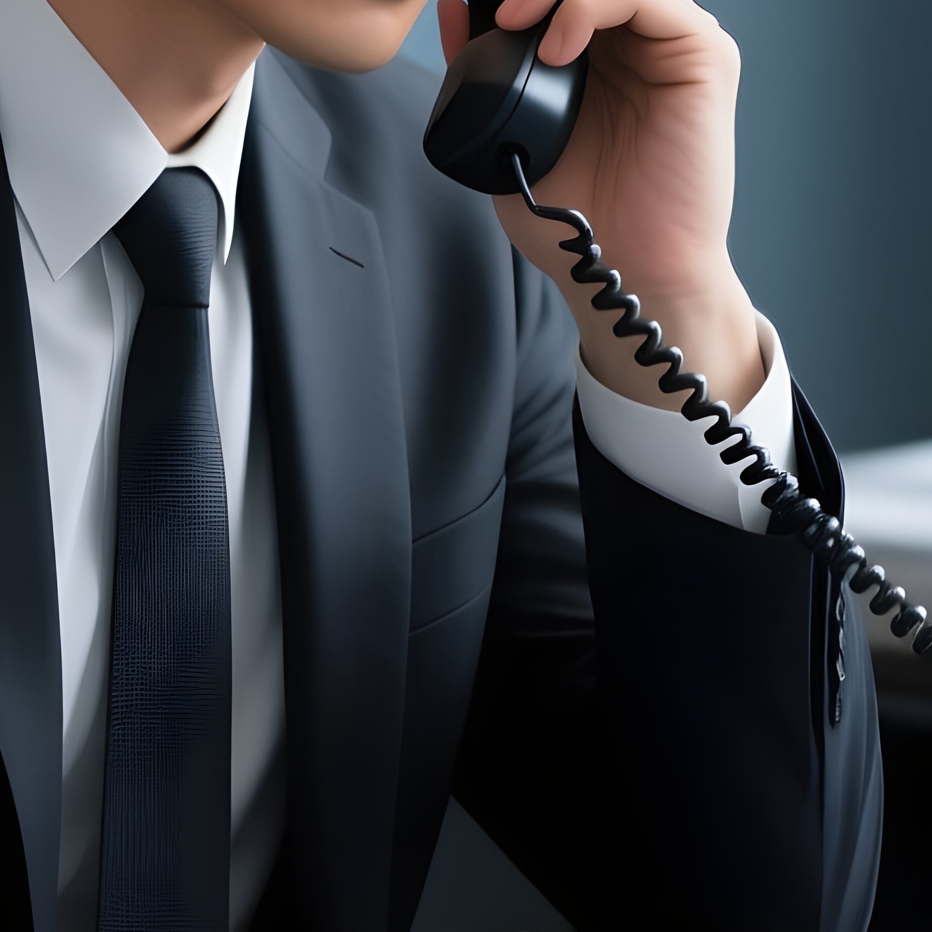 Ceo Making Phone Call Conference Room - Full Resolution Quality Preview