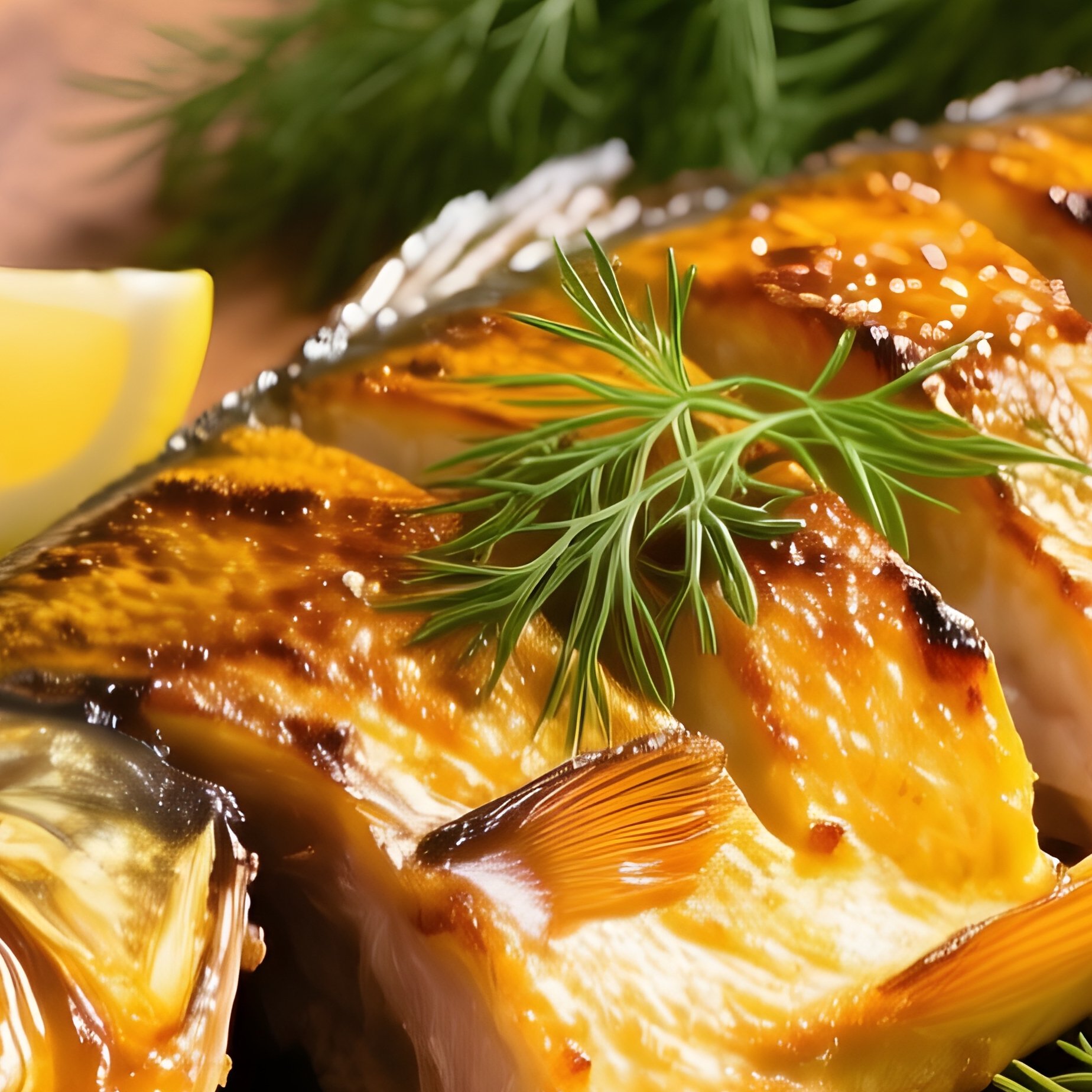 Chả Cá Lã Vọng Turmeric Marinated Fish Grilled Served With Dill And Herbs - Full Resolution Quality Preview