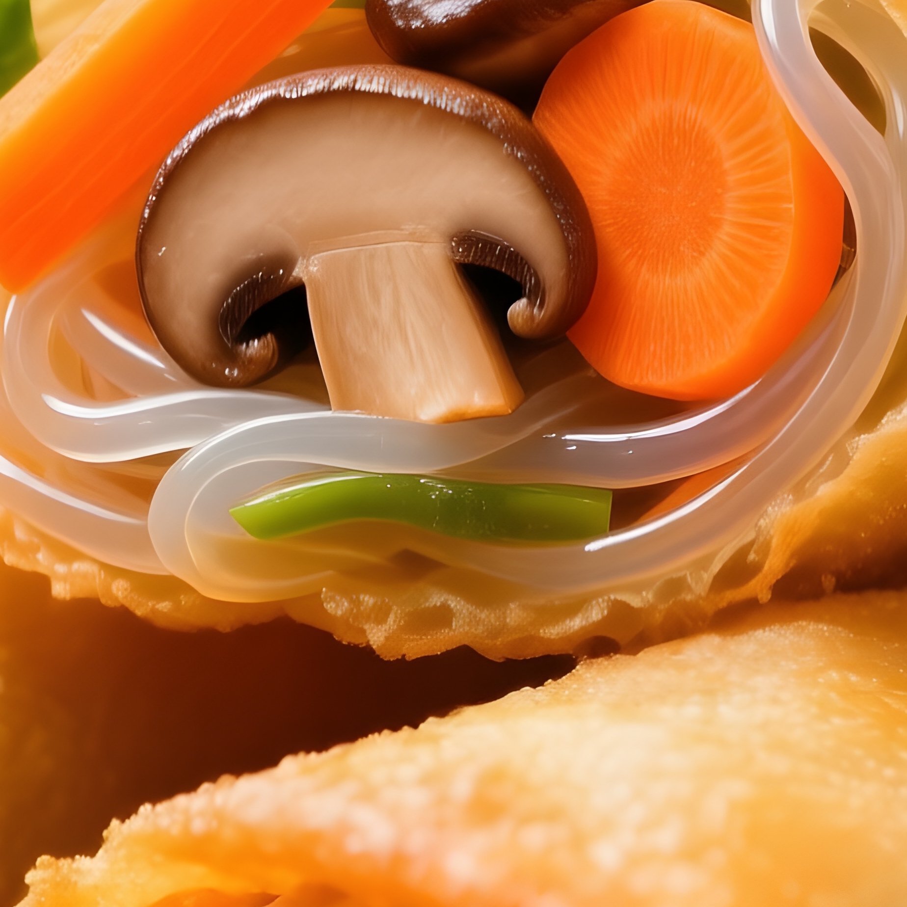 Chả Giò Fried Spring Rolls Filled With Pork Glass Noodles Carrot And Mushroom - Full Resolution Quality Preview